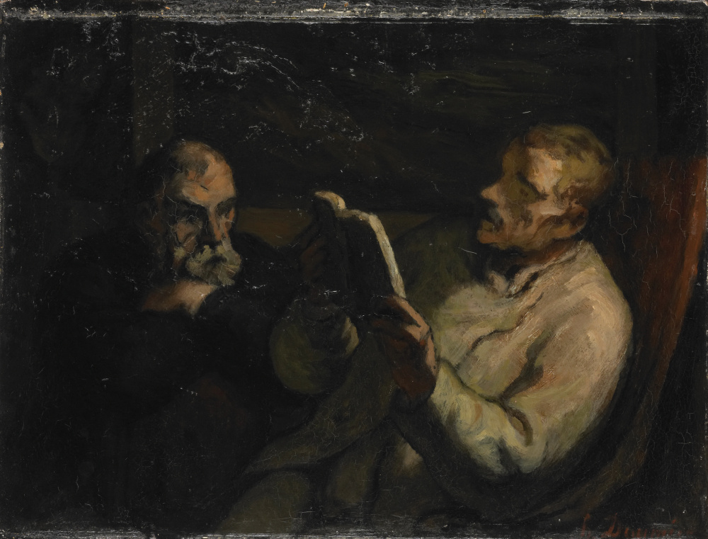 Honoré Daumier - De voorlezing Rijksmuseum SK-A-2980 - 杜米埃.tif
